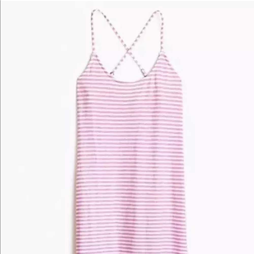 NWT J Crew Strappy Knit Midi Striped Dress